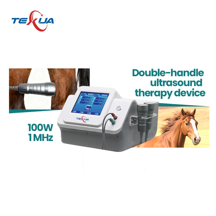 Texua JC07 2 1100W 3MHZ Physical Ultrawave Professional Therapy Machine Pain Relief Equine Canine Treatment CE Certified