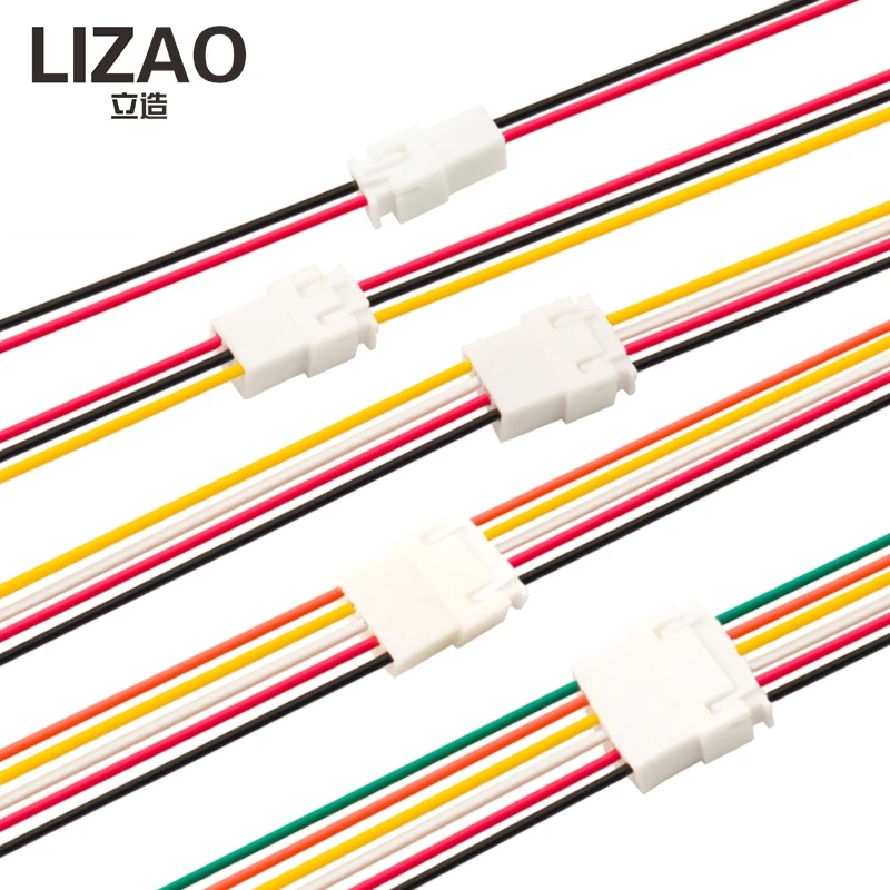 LIZAO 10PCS JST PH2.0 Connector Cable, 2/3/4/5/6 Pin Male to Female Wire Harness for Arduino, Raspberry Pi & Electronic Projects