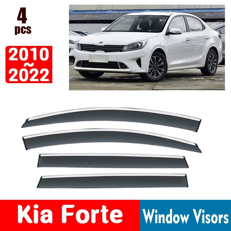 

Оконные козырьки для Kia Forte 2010-2022, дождевики для окон, дождевик, дефлектор, тент, защита на вентиляционное отверстие, кожух, обшивка