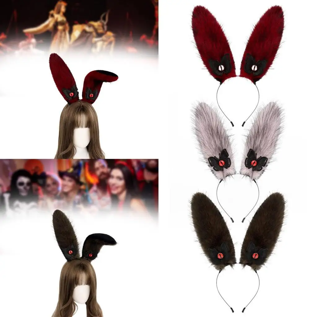 

Bunny Ears Headband Hairband Hair Hoop for Carnival Easter Stage Performance