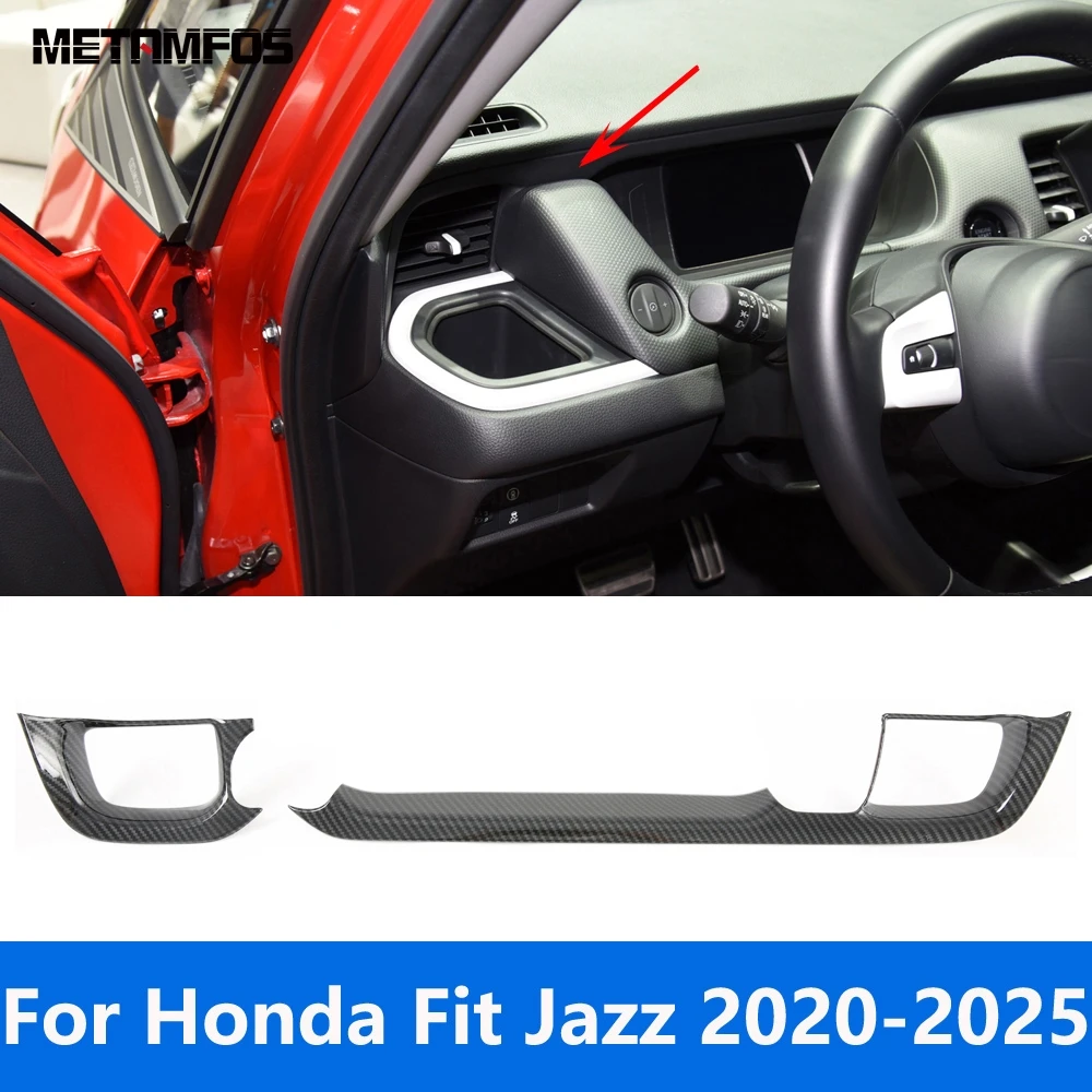 

Боковая передняя крышка вентиляционного отверстия для Honda Fit Jazz 2020-2022 2023 2024 2025, аксессуары для интерьера из углеродного волокна