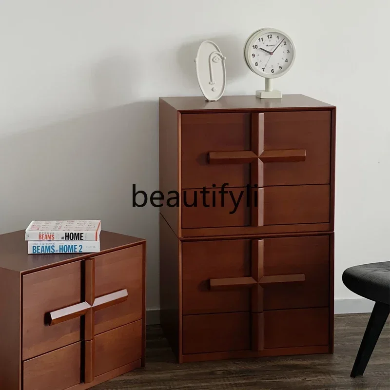 2003 New Minimalist Modular Cabinet Multifunctional TV Stand Cherry Wood Black Oak Full Set