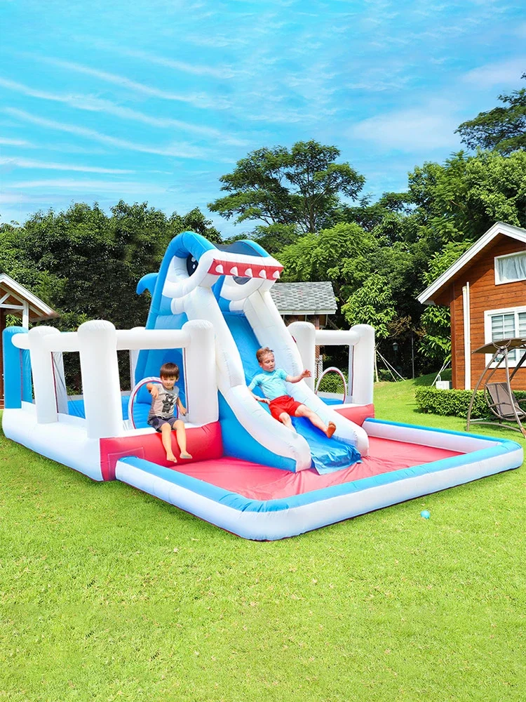 

Indoor and Outdoor Children Trampoline Slide Jumping Bed Kindergarten Naughty Castle Toys