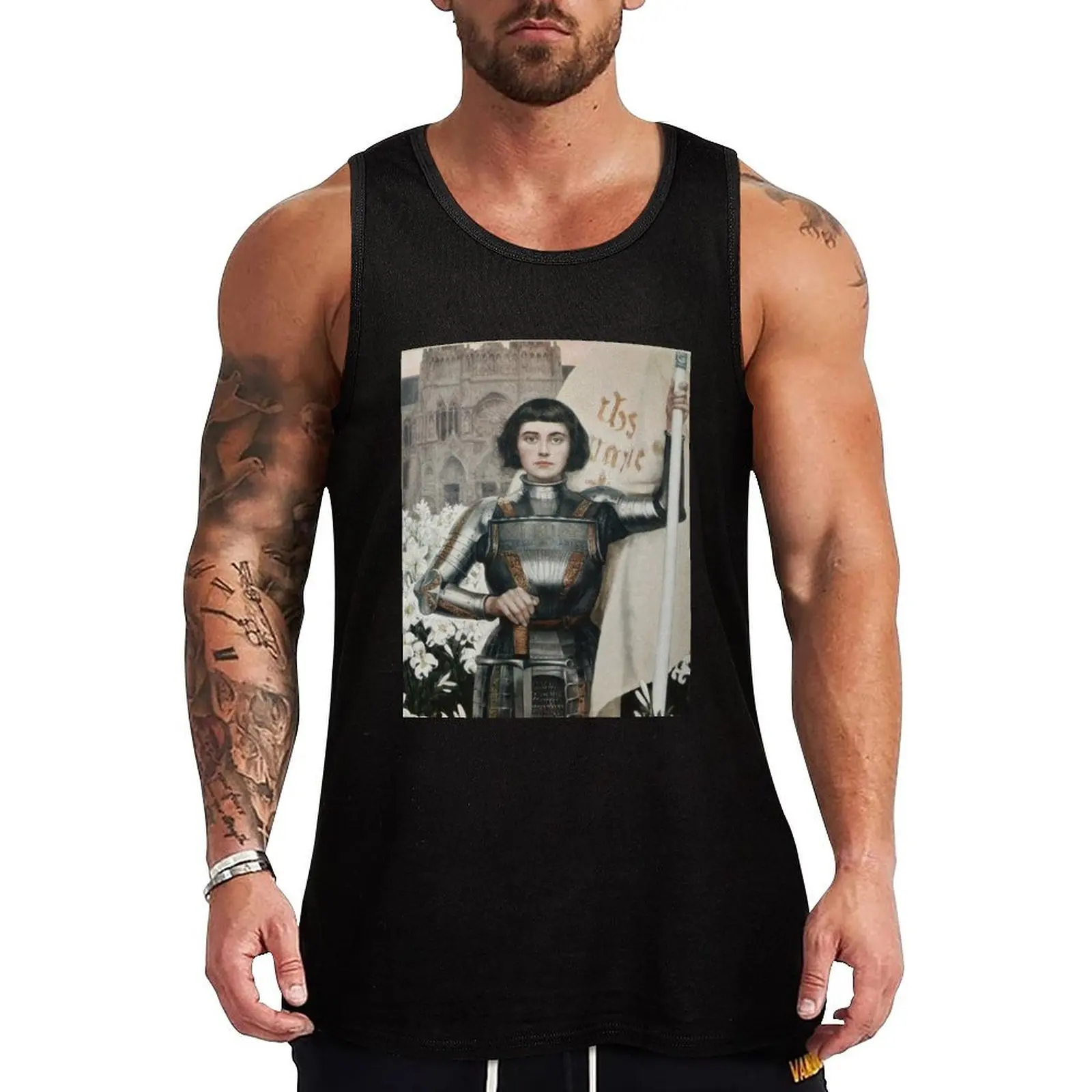 Jeanne D'Arc Tank Top Fitness Workout Tank Top Breathable Muscle Fit Shirt