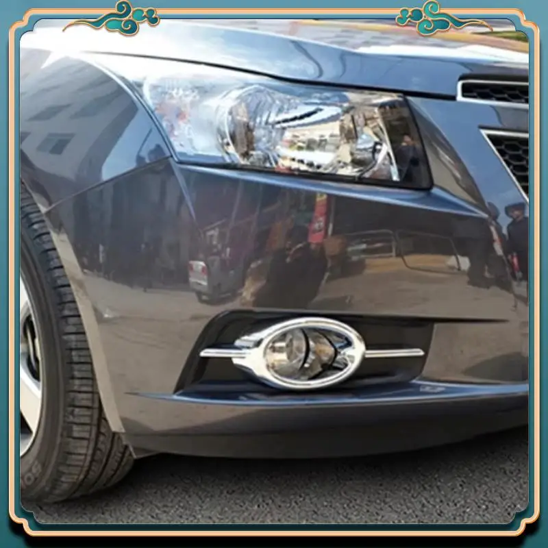 

L39A-Chrome Front Fog Lamp Light Cover Trim For Chevy Cruze 2009-2014 Accessories