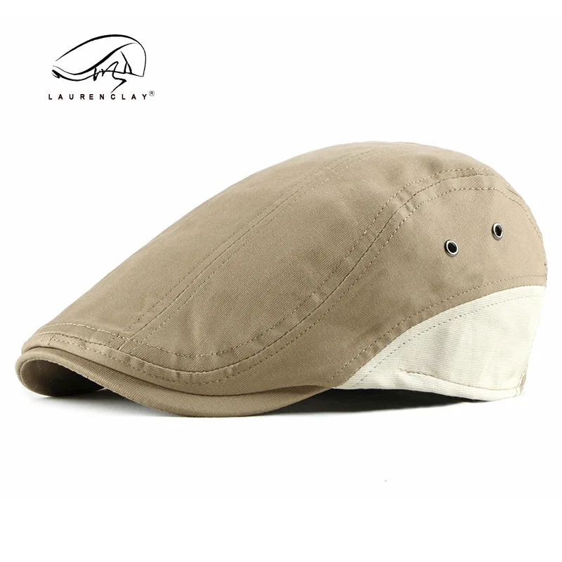 

Korean Spring And Summer Men's Thin Beret British Retro Casual Peaked Cap Women's Advance Hats Duckbill Cap Fashion