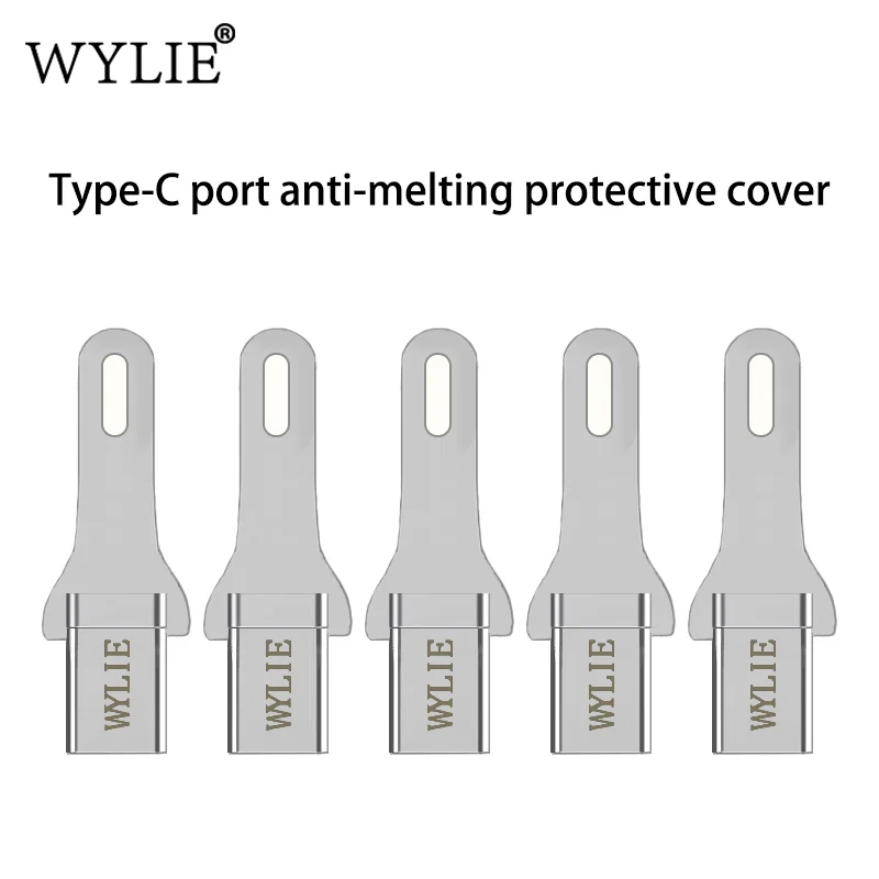 Wylie Type-C Port Anti-melting Protective Cover Disassembly Protection for Phone Charging Port To Prevent Burnout
