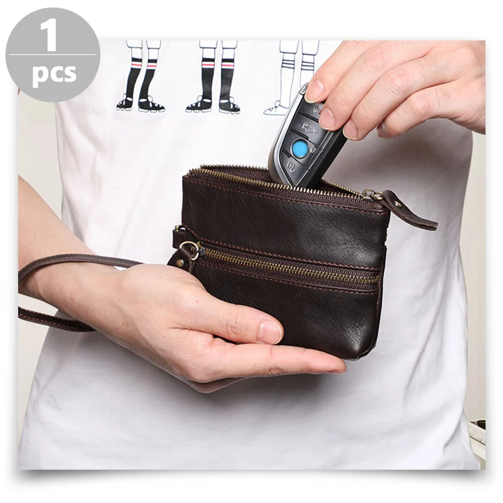 

Keys Storage Case Multi-Functional Portable Car Pouch Durable For Coins Data Lines Scratch Proof Smooth Surface Easy