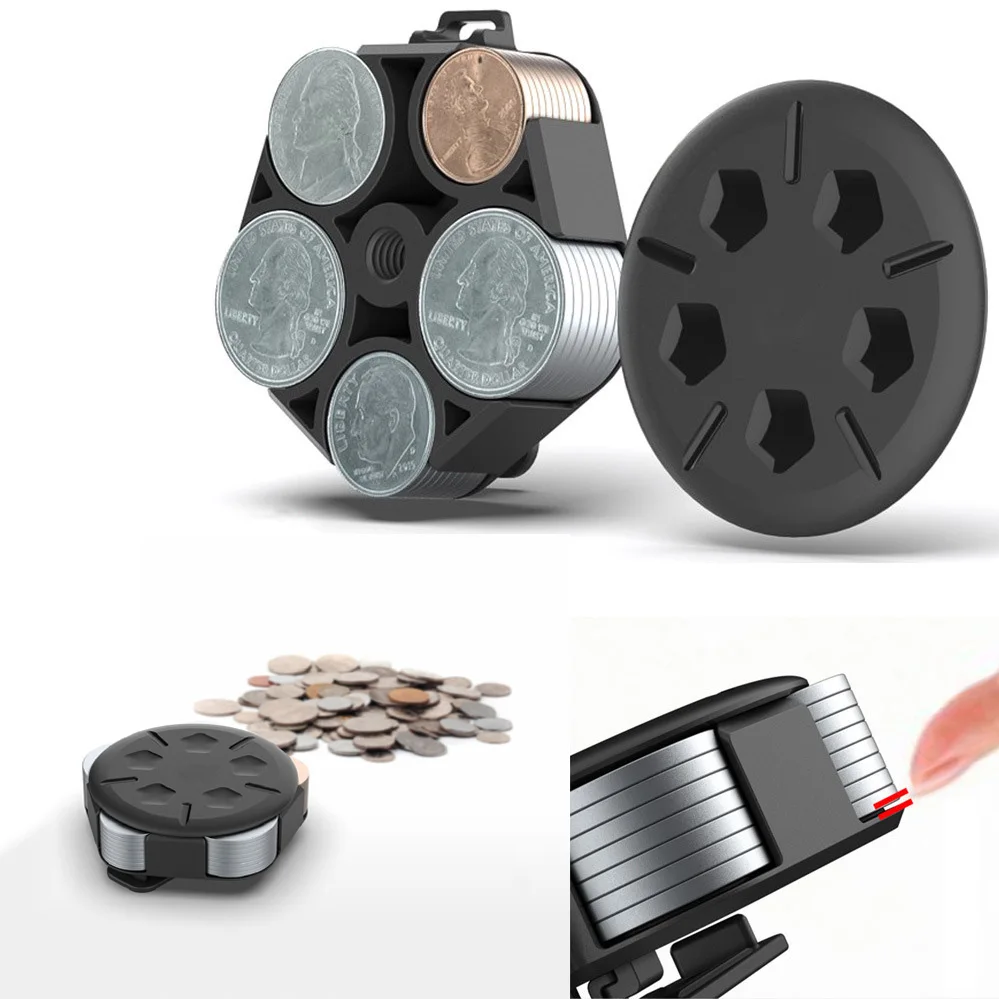 Multifunctional New Portable Plastic Game Coin Categorizing Box Outdoor Hanging Waist Loss Prevention Dollar Coin Organizer Box