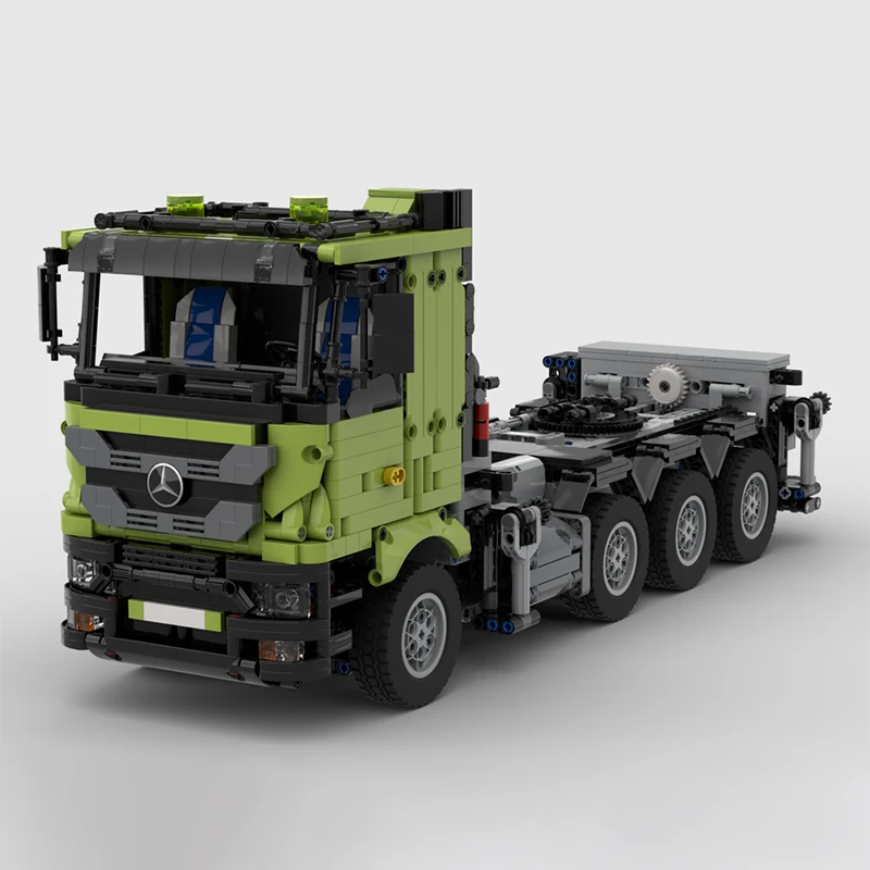 Erweiterte maßgeschneiderte Baustein F1650 Lkw Kran Engineering Fahrzeug Modell mit Motor Technologie Spielzeug Ziegel Kind Puzzle Geschenk