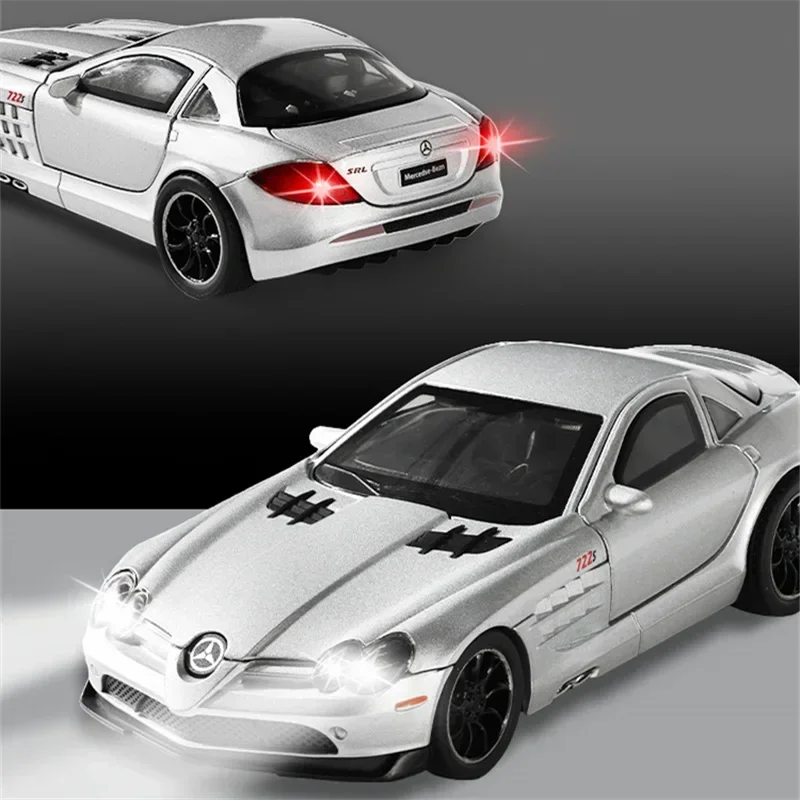 

1:32 SLR 722S Edition Alloy Sports Car Model Diecast Metal Classic Racing Car Vehicle Model Simulation Sound Light Kids Toy Gift