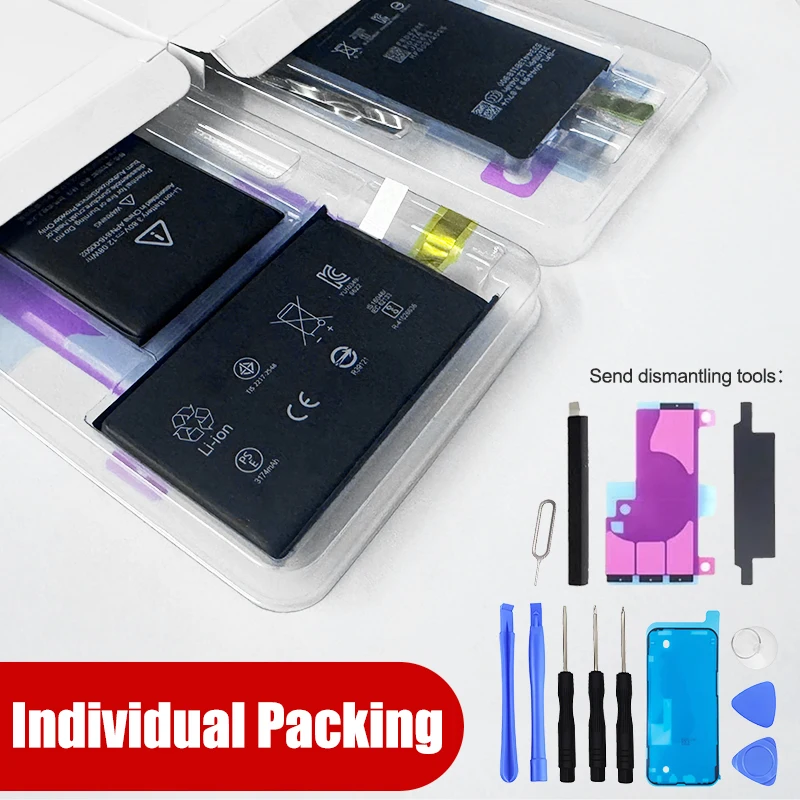 New 2025 Zero-cycle High-quality Battery For IPhone XR XS 11 12 13 14 15 Pro Max 12Mini 13Mini 14Plus 15Plus Free Tool image 5