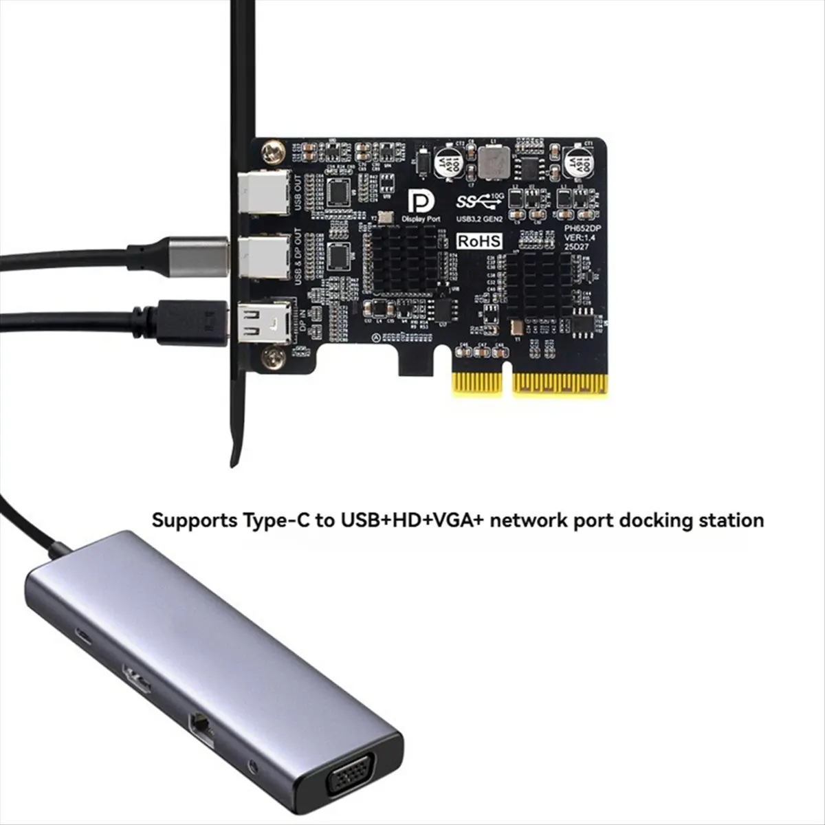 PCI-E X4 To Type-C …