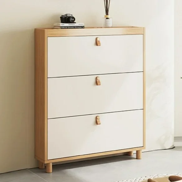 

VIC Modern Shoe Cabinet Large Capacity Indoor Door Storage Against The Wall Porch Cabinet Integrated Storage Shoe Shelf