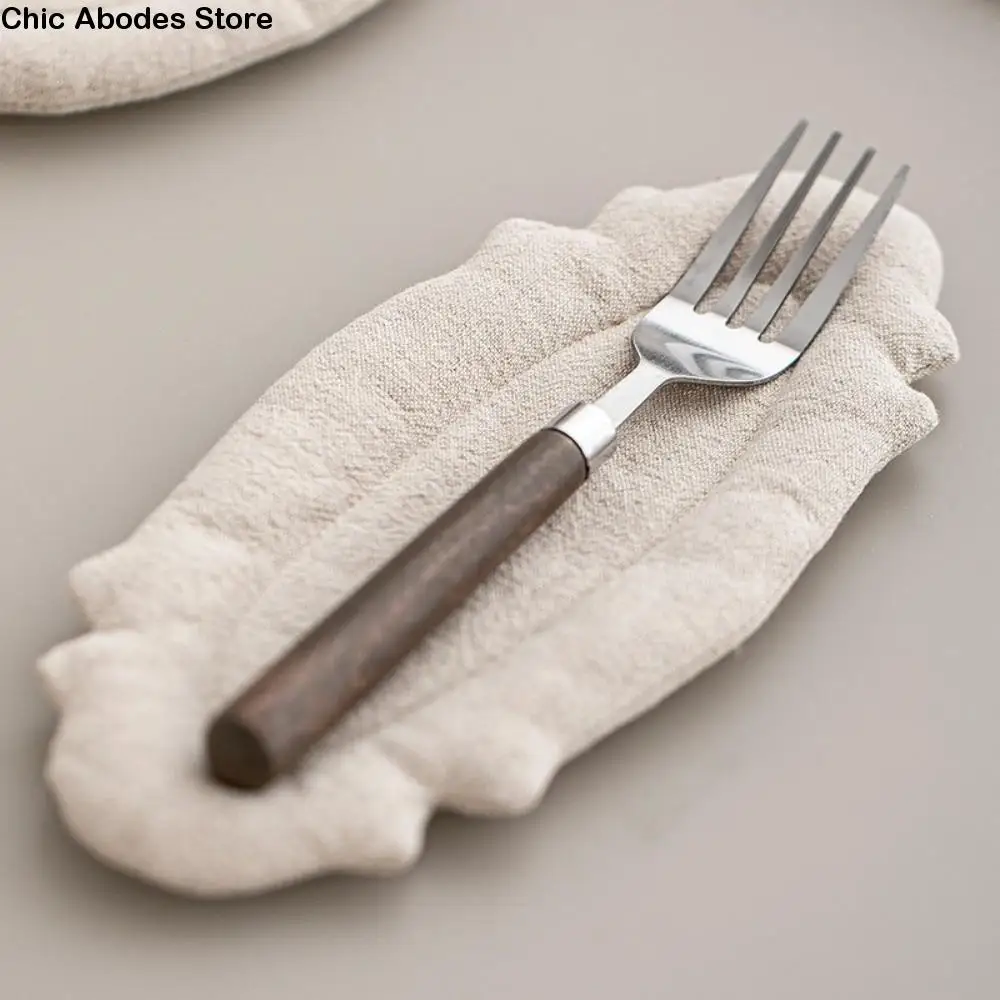 

Tableware Mat Japanese Style Cutlery Mat Heat-Resistant Washable Cup Mat Solid Color Non-Slip Table Mat Dining Table