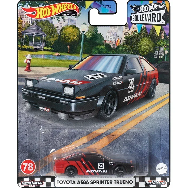 Оригинальный Автомобильный бульвар Hot Wheels Premium 1/64, литые автомобили Holden Toyota AE86 Sprinter Trueno Mitsubishi Lancia, игрушка для