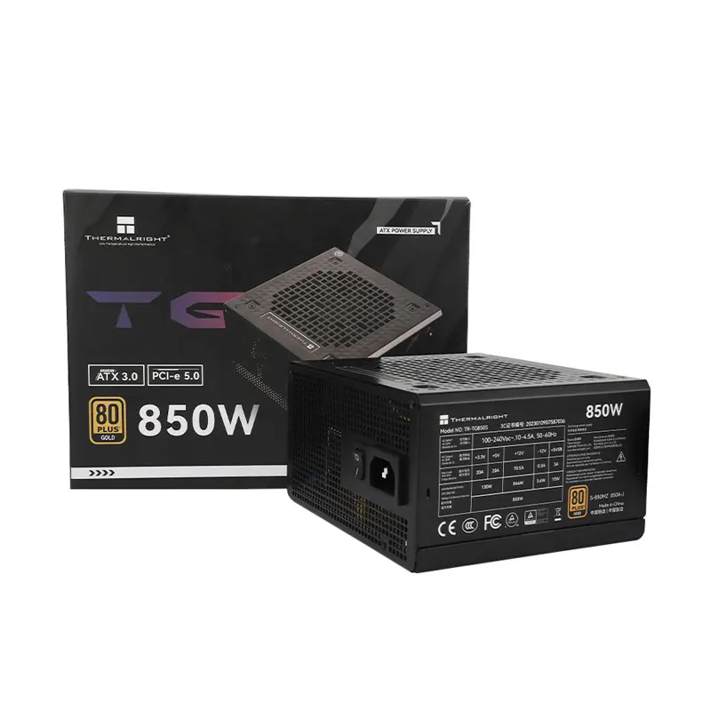 

Thermalright 550W 650W 750W 850W Gold 80Plus Switching ATX PC Power Supply for Desktop Computers up to 850W Power