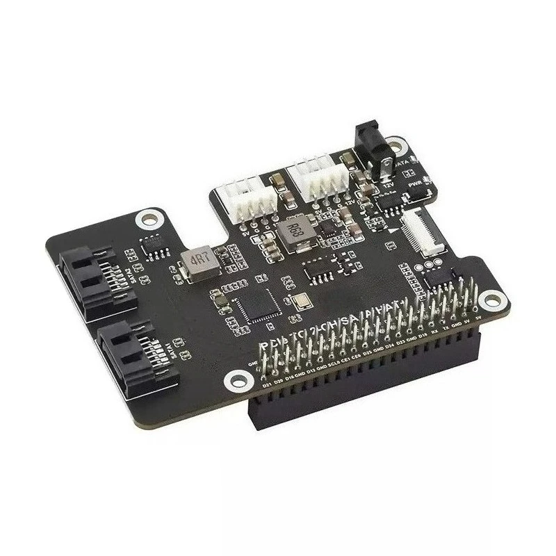 PCIe To Dual Channel SATA Expansion Card Hard Disk Drive Adapter With LED Indicator EEPROM Storage Expansion Module