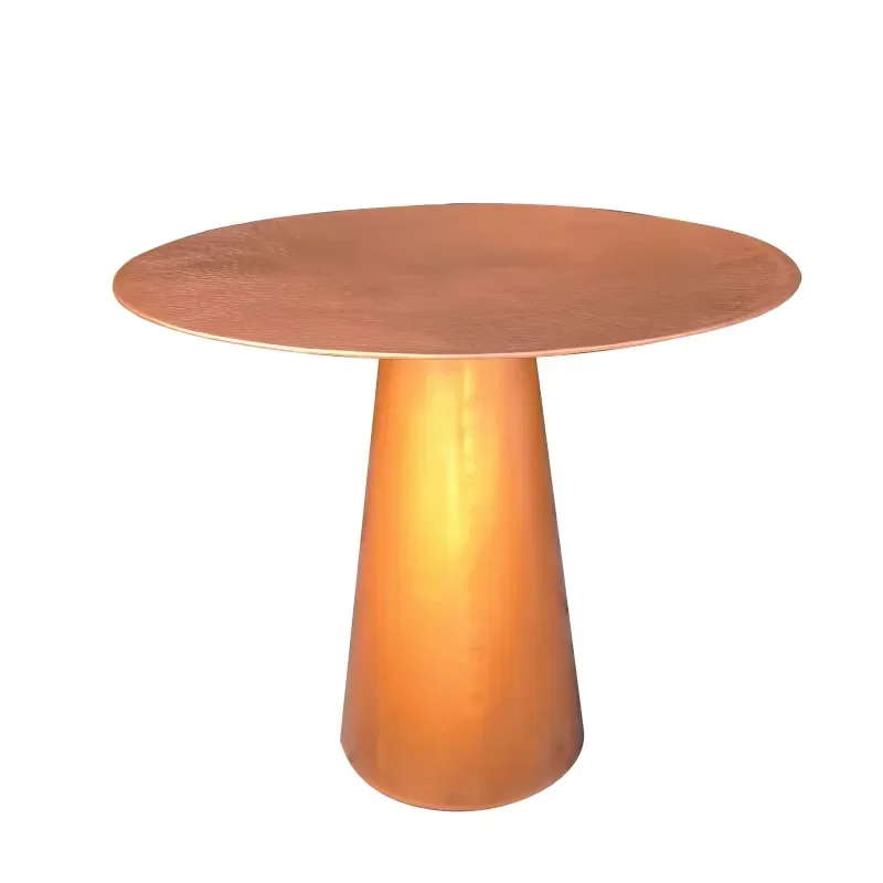 Copper craftsman hand-hammered copper luxury traditional base table  restaurant durable 1.5mm thick