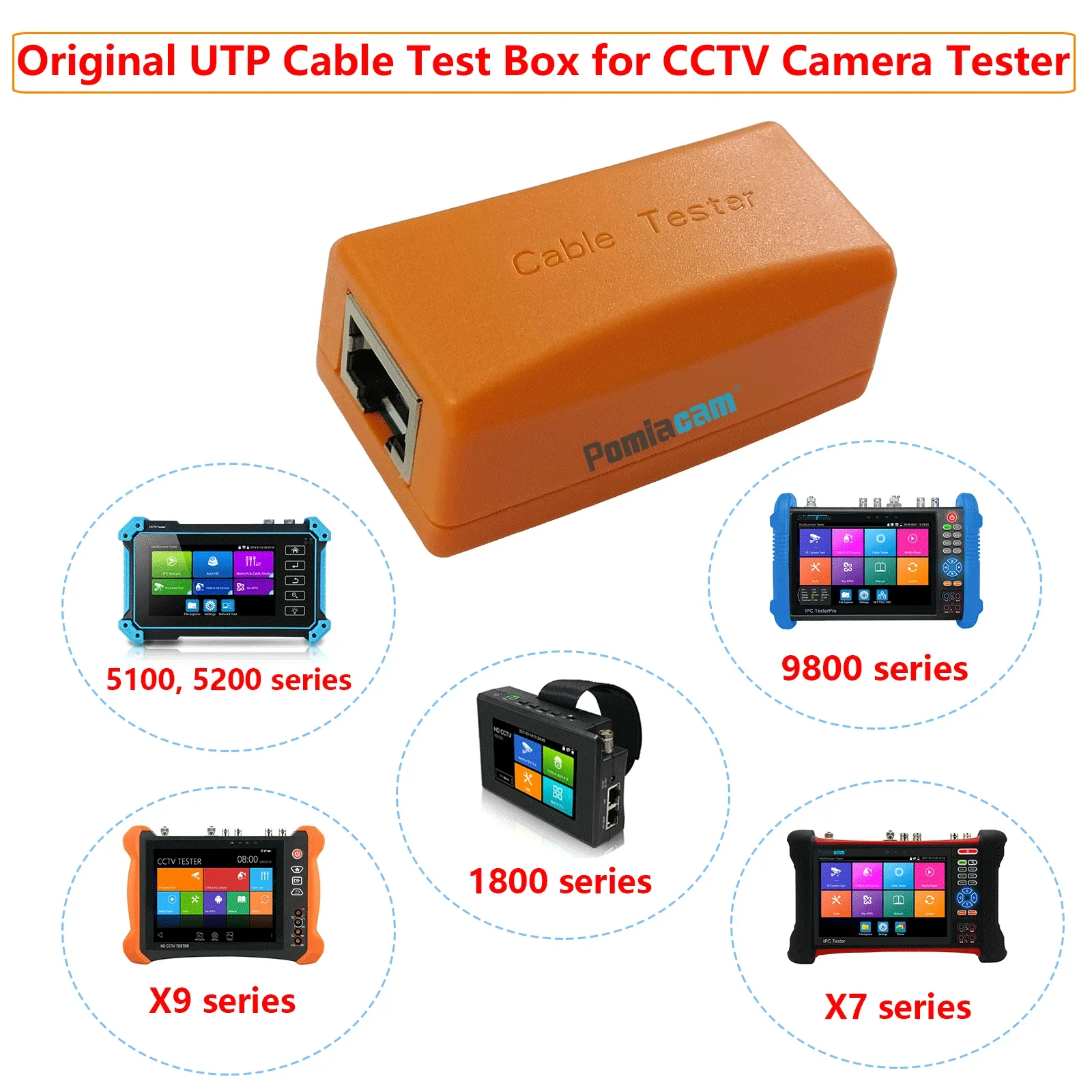 Netzwerkkabel-Testbox Original UTP-Kabel-Testbox für CCTV-Kamera-Tester Erkennen Sie defekte Punkt des RJ45-Netzwerkkabelsteckers