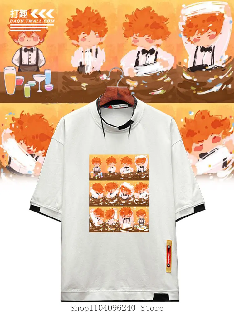 Shoyo Hinata Kōtarō Bokuto verano Anime camiseta verano hombres camiseta Casual mujeres cuello redondo camisetas de manga corta