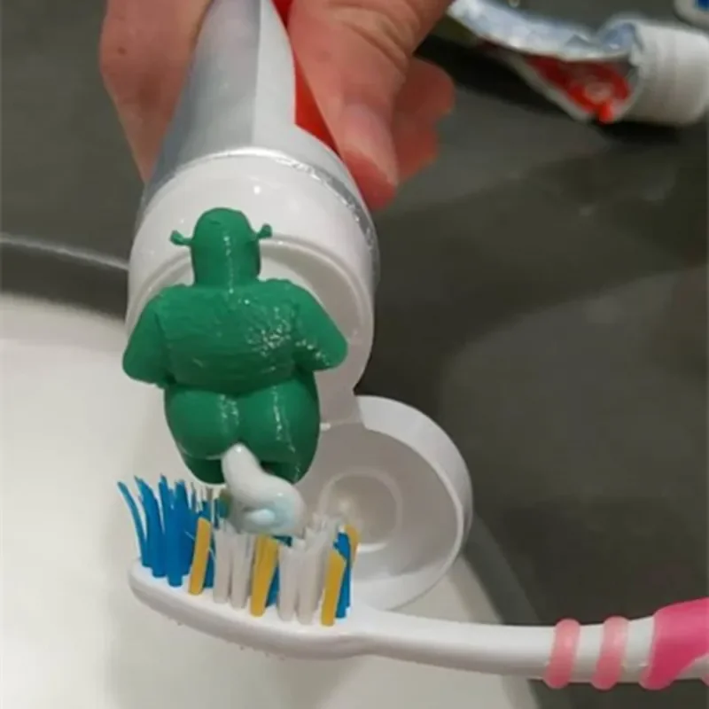 Shrek pooping toothpaste topper for Kids and Adults Toothpaste Topper Toothpaste Squeezer Bathroom Accessories