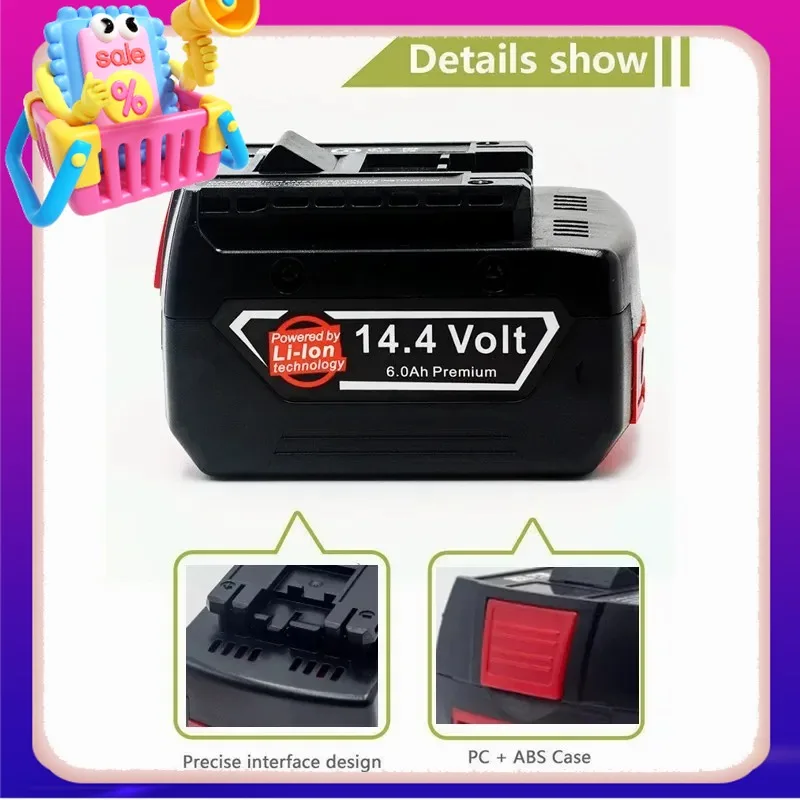 

Rechargeable Battery for Bosch Power Tool for GBH GDR GSR DDS180 BAT614G (KC) Replacement Li-ion Battery