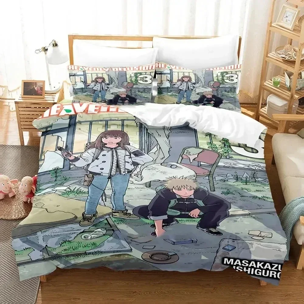 

Anime Heavenly Delusion Bedding Set Duvet Cover Bed Set Quilt Cover Pillowcase Comforter king Queen Size Boy Adult Bedding Set