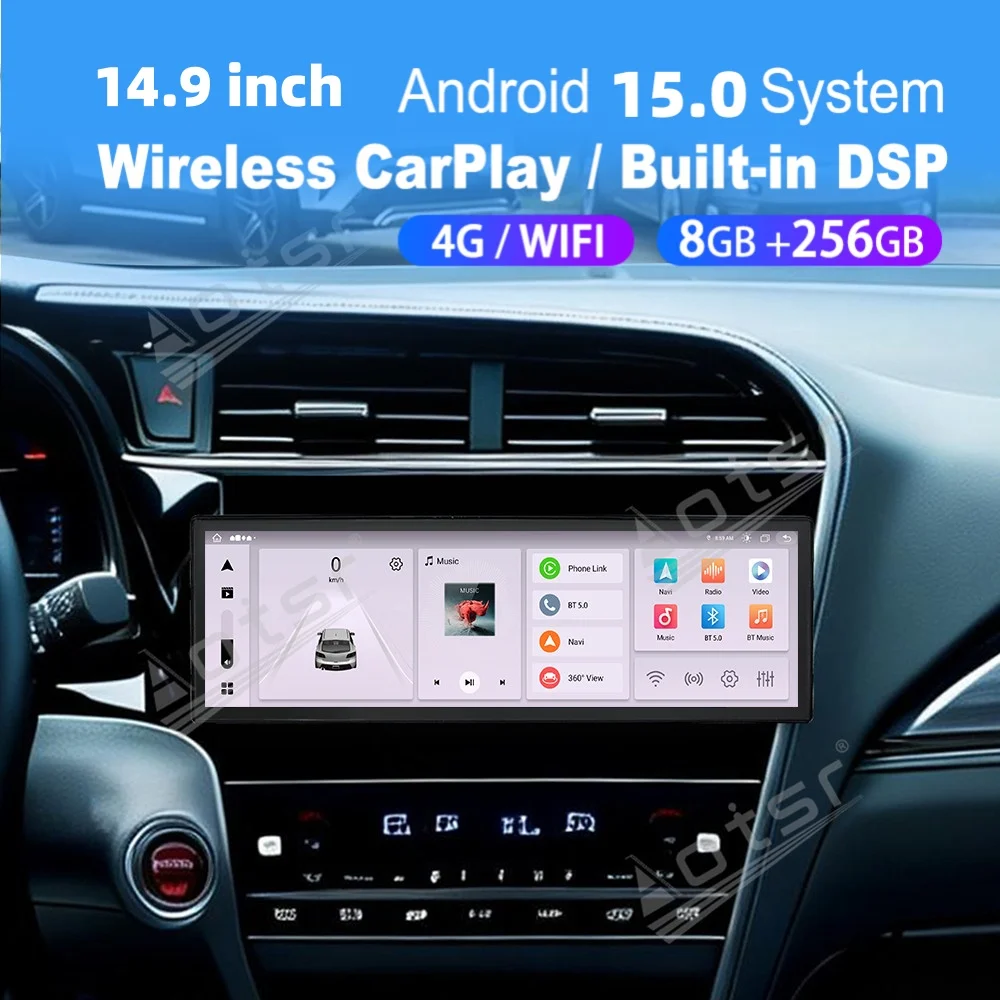 14.9 Inch Android Car Multimedia Automotive For Honda Shuttle 2015~2020 Carplay Auto GPS Navigation Car Radio Stereo Head Unit