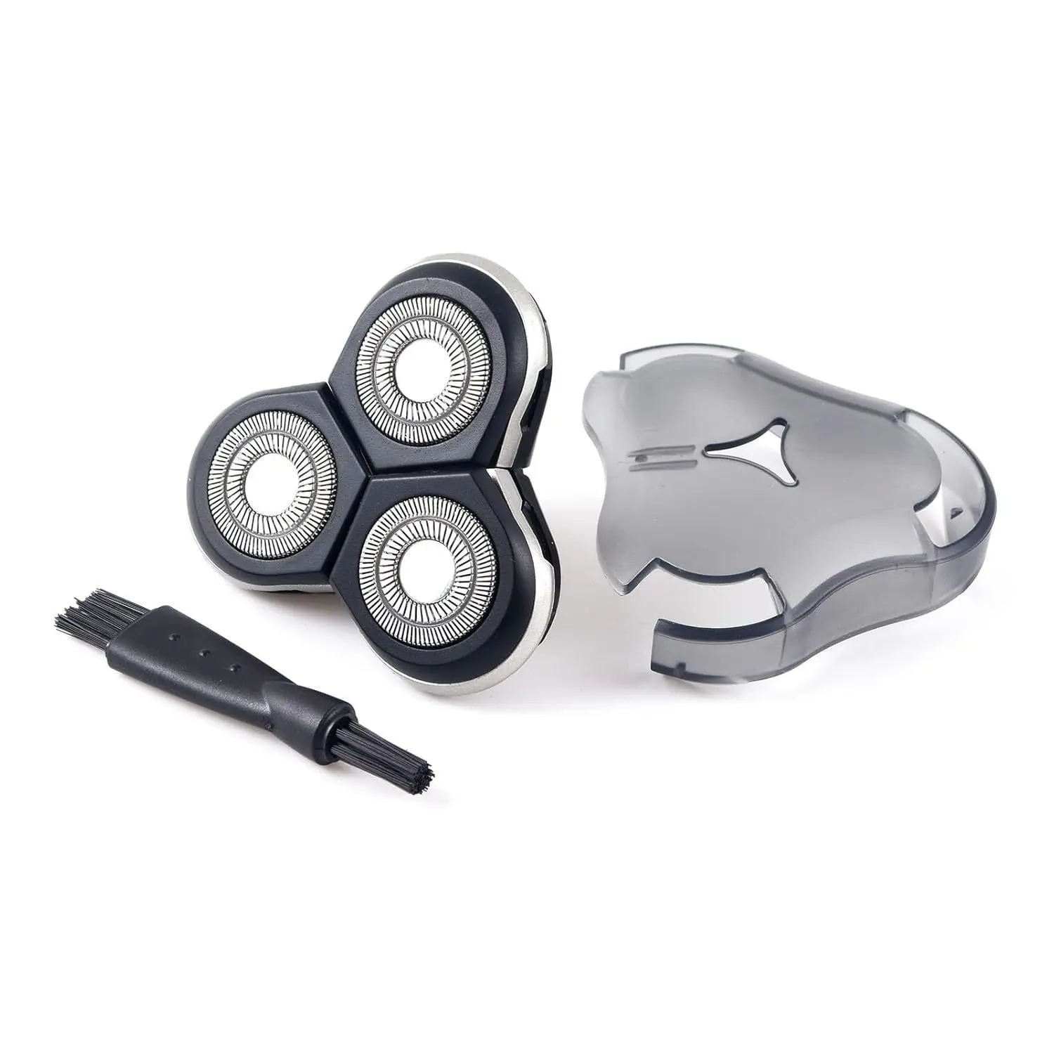 RQ12 Replacement Shaver Head Assembly Compatible with Philips RQ10 RQ11 RQ12 Series, 3 Rotary Electric Razor Blades