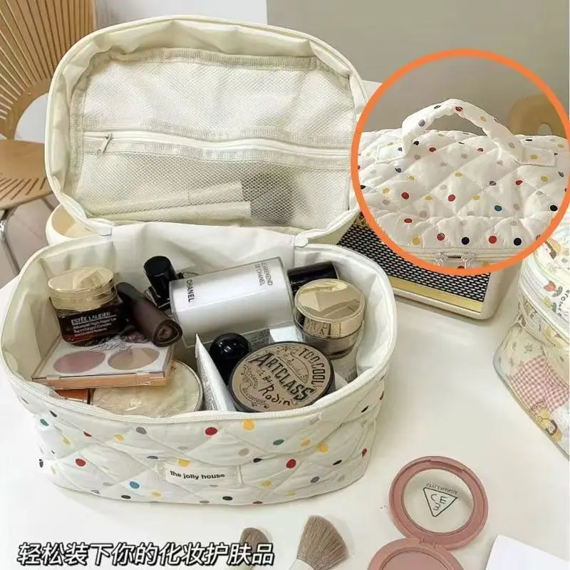 2026 new large-capacity cosmetic bag storage bag portable folding toilet skin care product storage