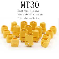 10pairs AMASS Amass MT30 Plug Connector 2mm 3-pin Connector Motor Bullet Plug for RC ESC Lipo Battery