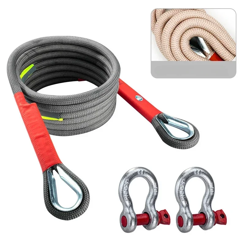 Car Towing Rope Off-road Vehicle Can Tow 20 Tons of Rescue Rope Upgraded Version Which Is Very Reliable and Wear-resistant