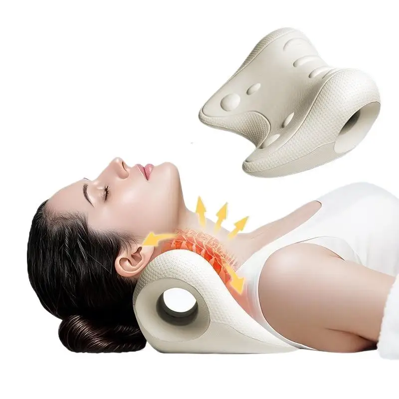 1 Stück C-förmiges Kontur-Massagekissen zur Entspannung von Nacken und Schultern, Mehrzweck-Akupressur-Design – Detail 10