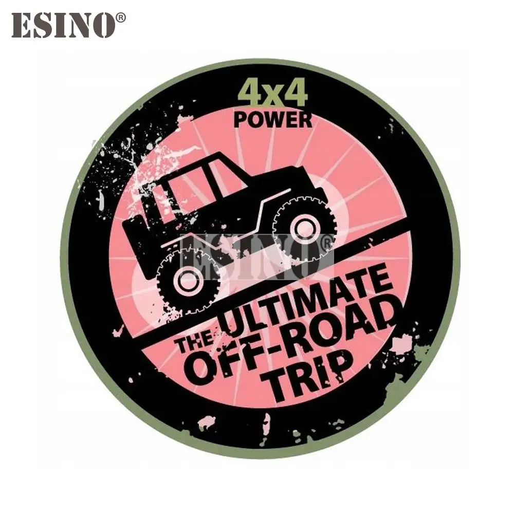 Car Styling Funny 4 x 4 Power The Ultimate Off-road Trip Adhesive PVC Decal Waterproof Car Body Glass Sticker Pattern Vinyl