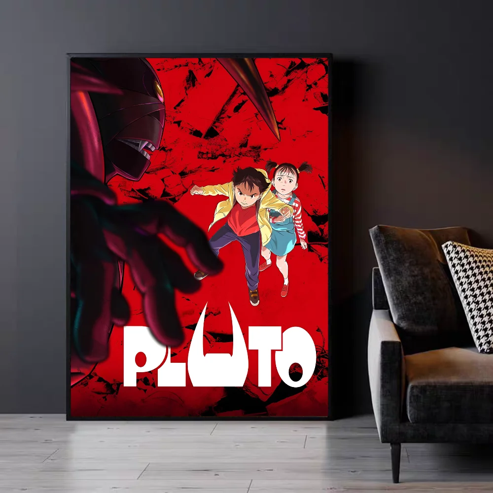ملصق حائط فاخر لزج أنيمي بلوتو ، ملصقات أنيمي ، غرفة المعيشة ، ديكور بار ، ديكور حائط #4