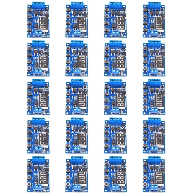 N10R-20X DC 12V 24V LED Light Digital Time Delay Timing Delay Relay Switch Circuit Dual Mos Tube Control Board Module