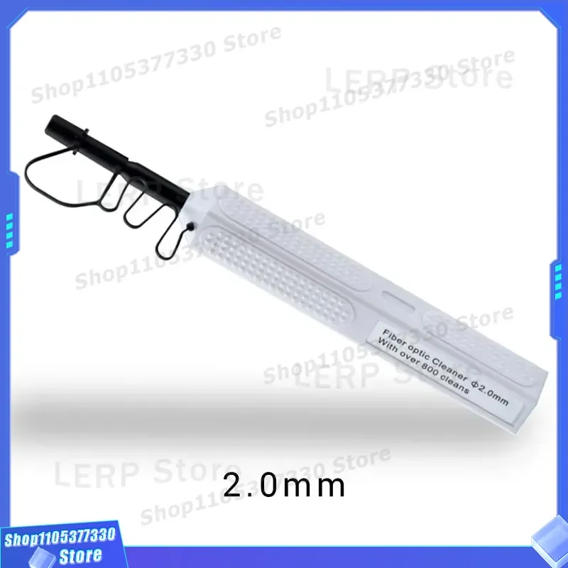 One Click Cleaner 2.0mm 800+ Fiber Optic End Face Cleaning Pen CLEP-20 Anti-Static & Anti-Skid with FC SC Connectors