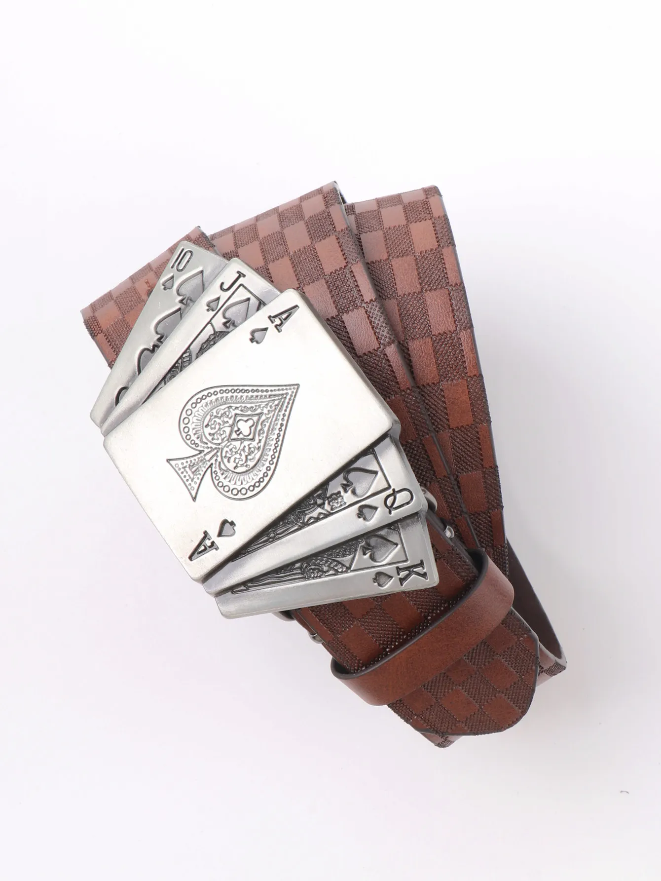 Ein lässiger Retro-Gürtel für Herren und Damen im westlichen Stil! PU-Ledergürtel mit Metallschnalle, geeignet für den täglichen Arbeitskleidung – Detail 6