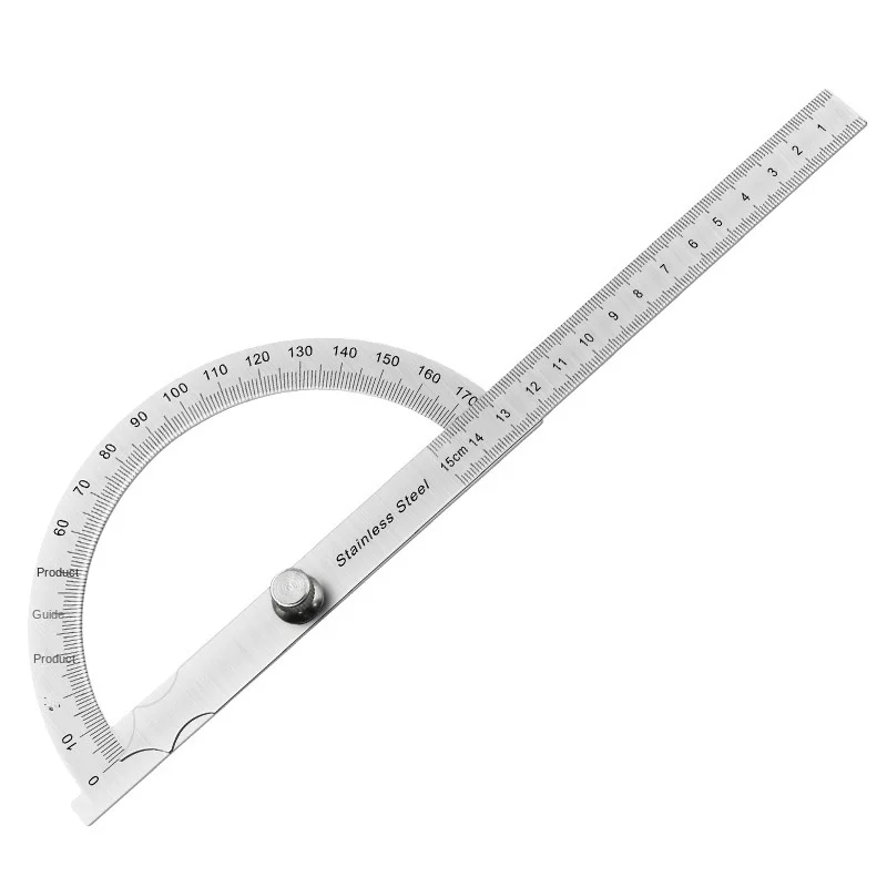 Stainless Steel 180 Degree Protractor Metal Angle Ruler professional Meter Ruler Gauge Finder Goniometer Conveyor Tool