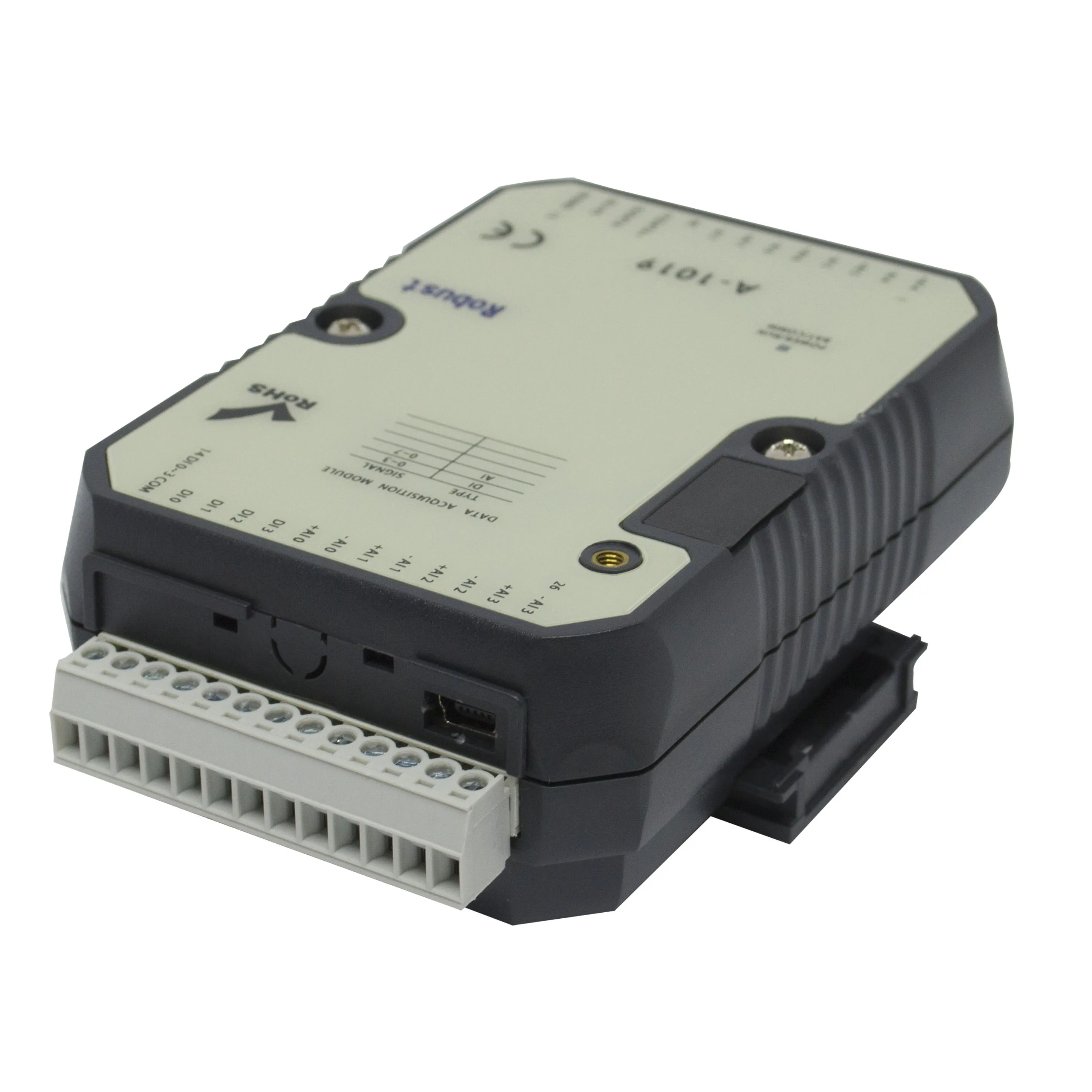 Module d'E/S analogique Modbus RTU à 8AI 4DI avec port RS-485 (A-1019)