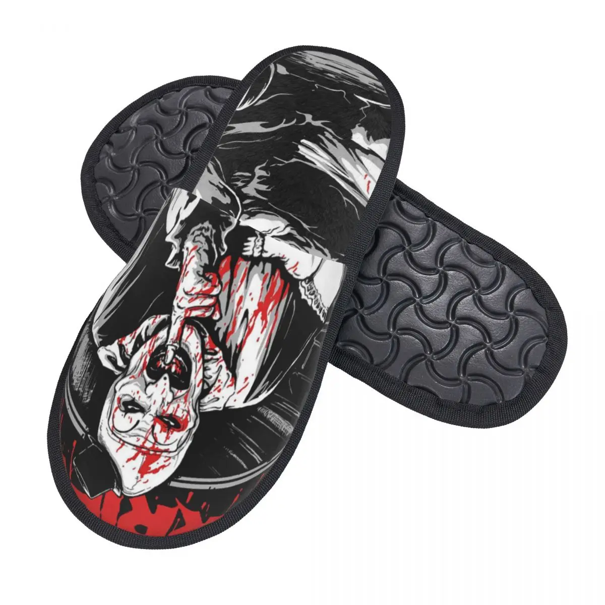 Pantofole in memory foam personalizzate per film horror T-Terrifiers da donna, comode e calde pantofole da casa