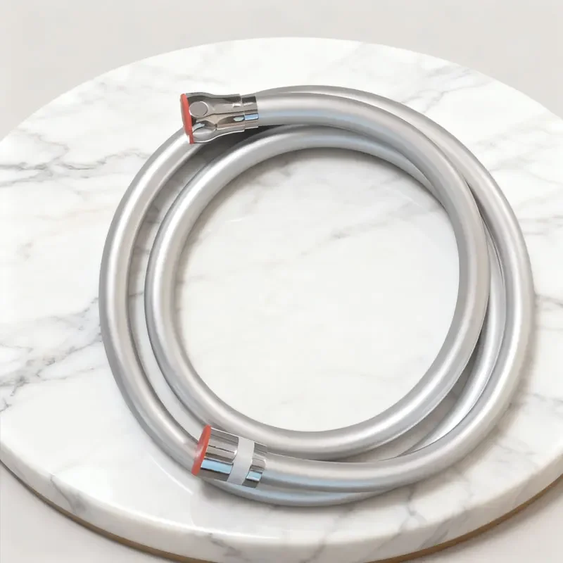 

1.5m Bathroom Faucet Hose Extension Pipe Home Universal Flexible Anti Winding Explosion-proof Tube PVC Handheld Shower Head Hose