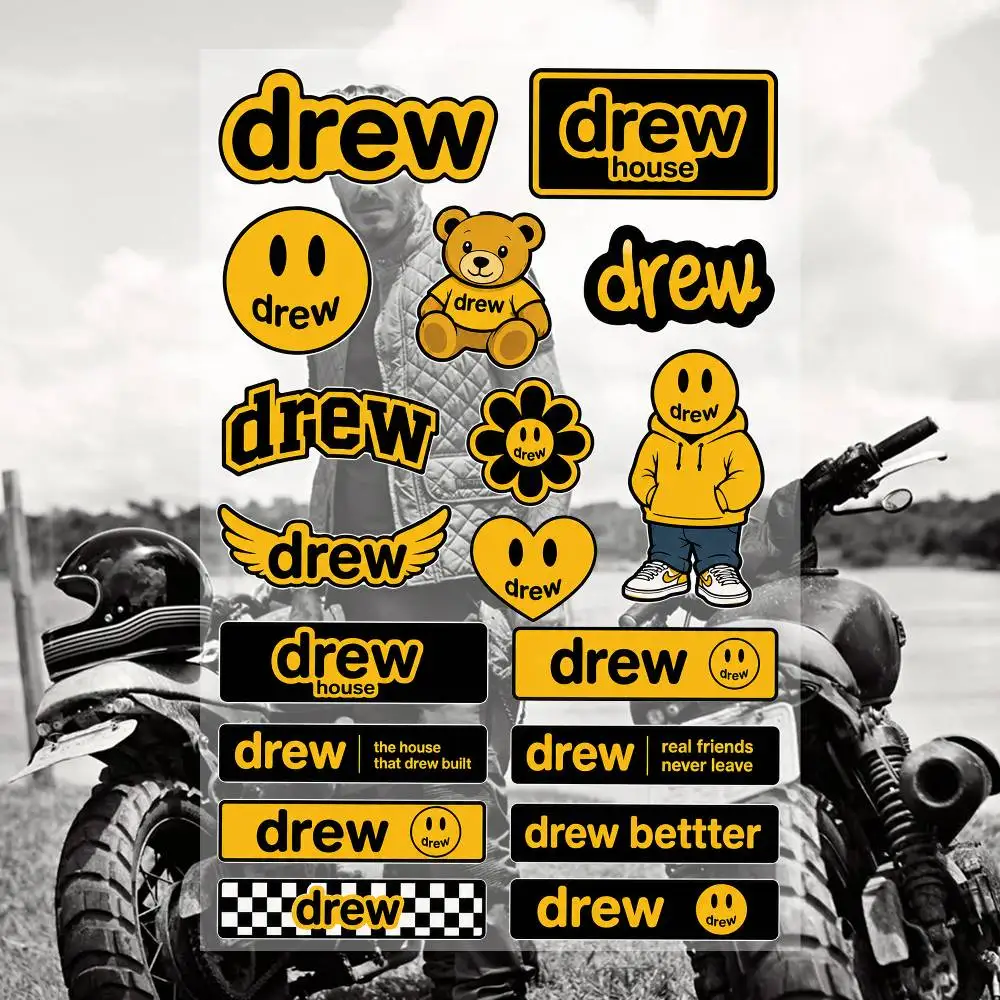 D-RE-W Ästhetische Graffiti-Aufkleber Wasserfeste PVC-Sticker für Auto Motorrad Skateboard Helm Notizbuch
