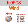 100 Piezas de Viento de 3mm