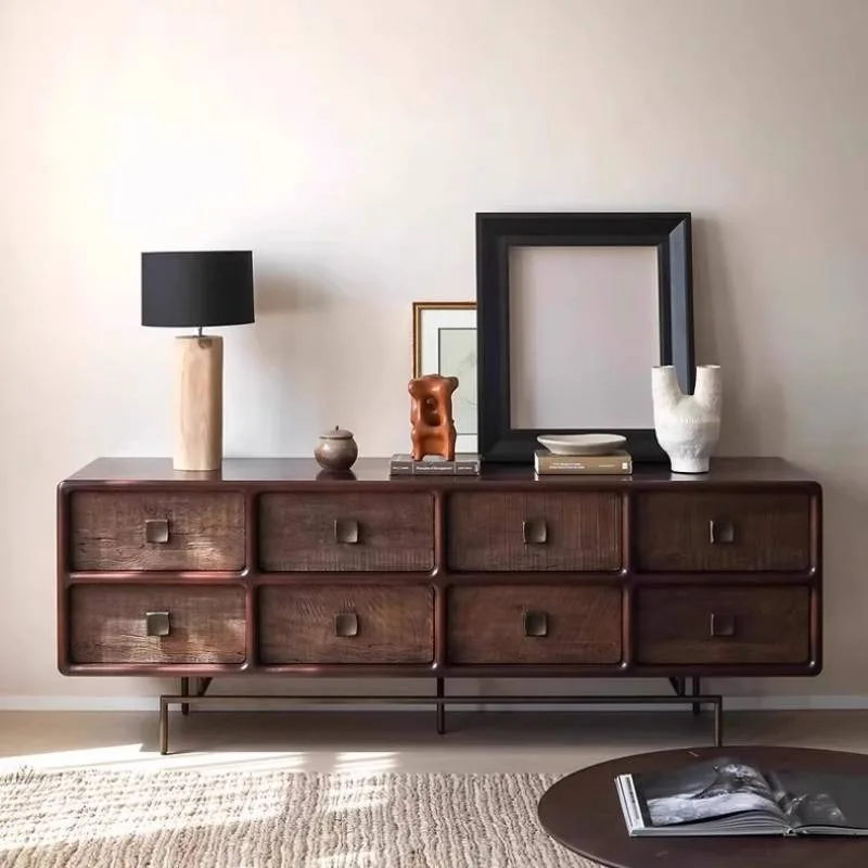 أدراج غرفة النوم خزائن غرفة المعيشة القهوة الرجعية المطبخ فندق خزائن غرفة المعيشة تخزين خزانة جانبية أثاث Vitrina المنزل