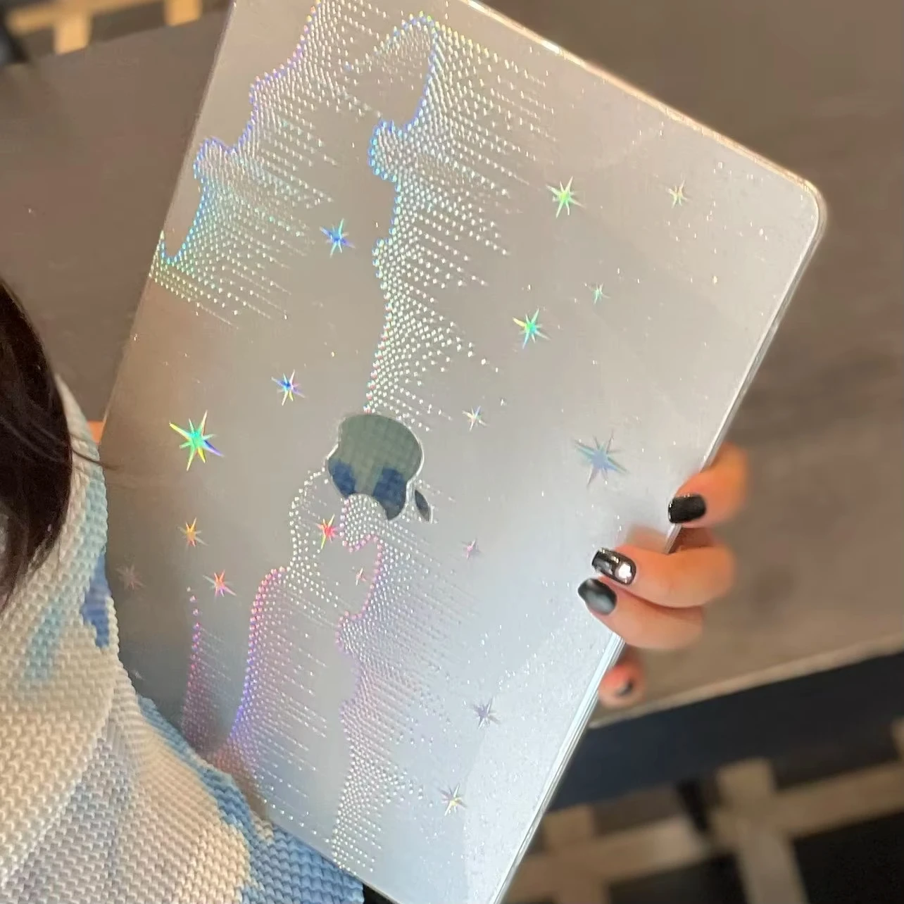 Aurora Laser Shining Laptop Case For Macbook Air 13.6 M4 M3 M2 A2681 A3113 A3240 Air13.3 A1932 A2179 A2337 Neo A3404 Air15 16