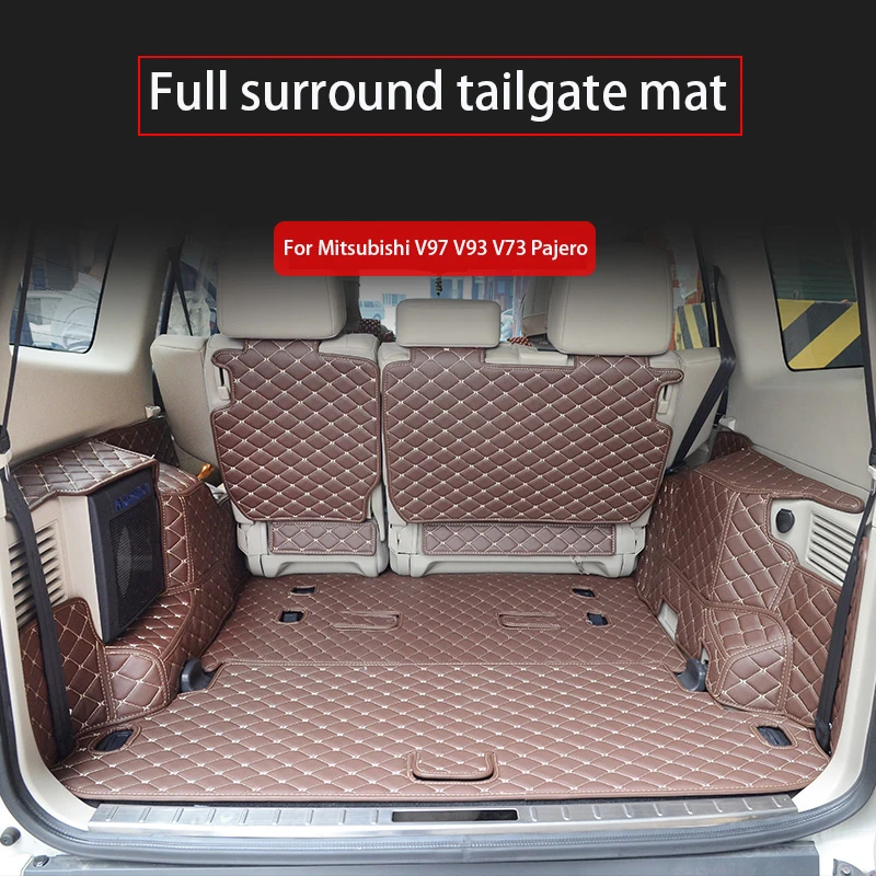 

Full Surround Tailgate Mat For Mitsubishi V97 V93 V73 Pajero Trunk Pad Trunk Mat Cushion Shogun Pajero Cargo Liner