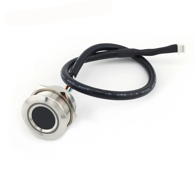 R503Pro UART/USB RGB LED Control 1500 Capacity Round Fingerprint Module Sensor For Access Control Arduino Android Free SDK