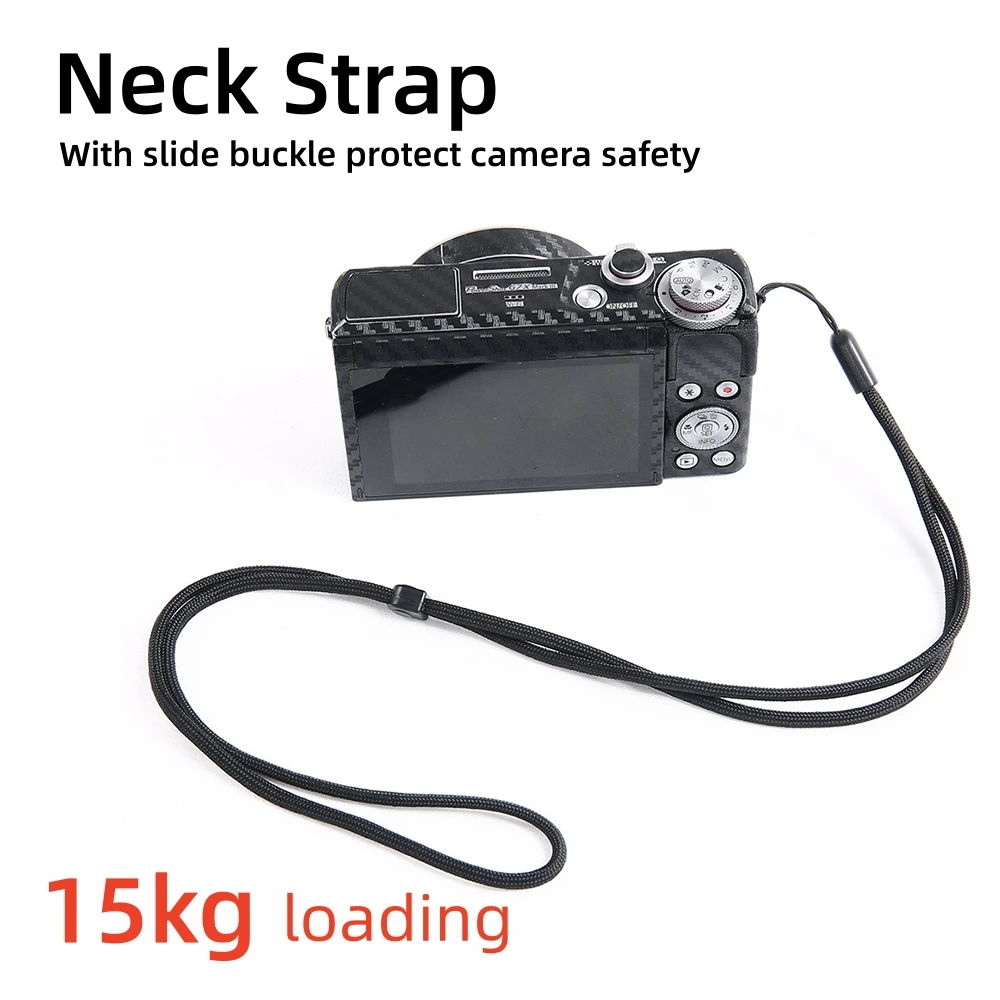 Adjustable Camera Neck Strap Anti-Drop Lanyard for Sony RX100 Canon G7X3 Ricoh GR3 Fuji Leica D-LUX Compact Camera Accessories
